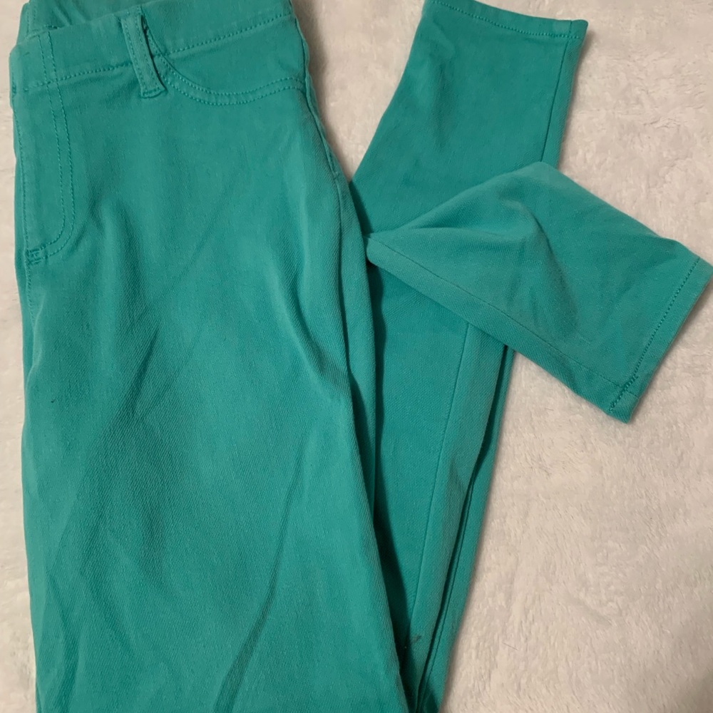 Teal/aqua jeggings